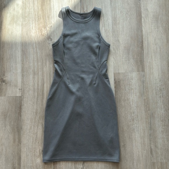 lululemon athletica Dresses & Skirts - Lululemon Ribbed Softstreme Slim-Fit Tank Dress sz 4